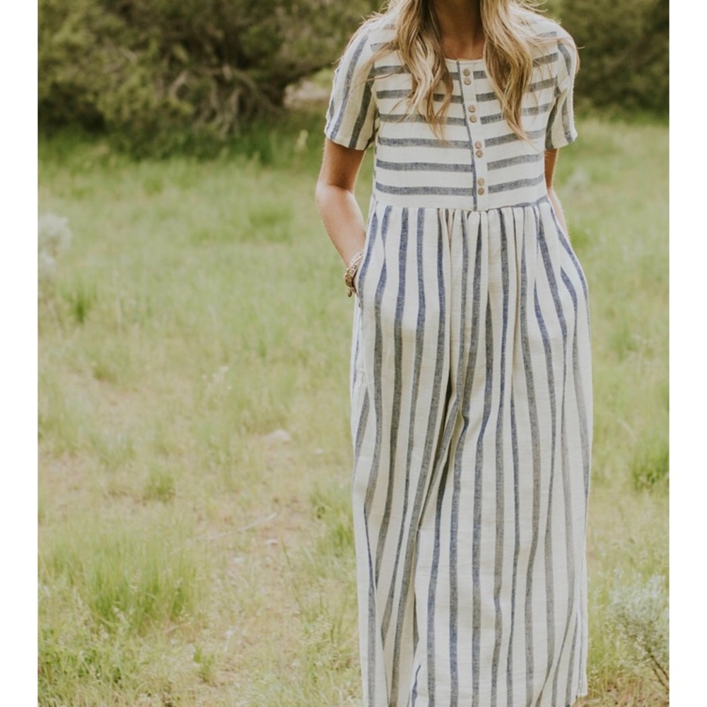 Roolee Striped dress new size xs Montgomery Maxi